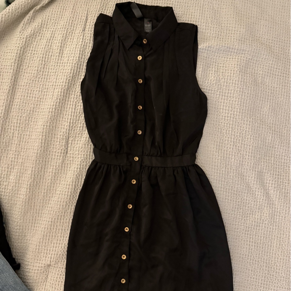 ✨5 for $25✨ Fun & Flirt Black Jacket with Gold Button Detail